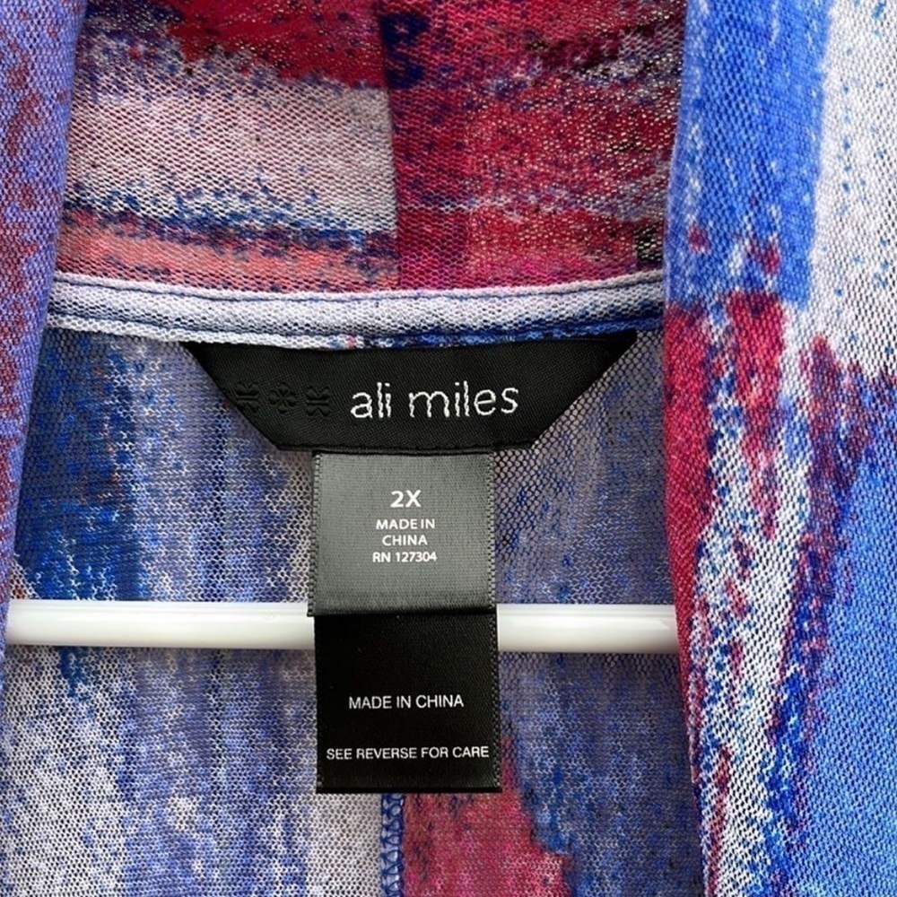 LIKE New Ali Miles Open Front Duster Top - Picture 3 of 7